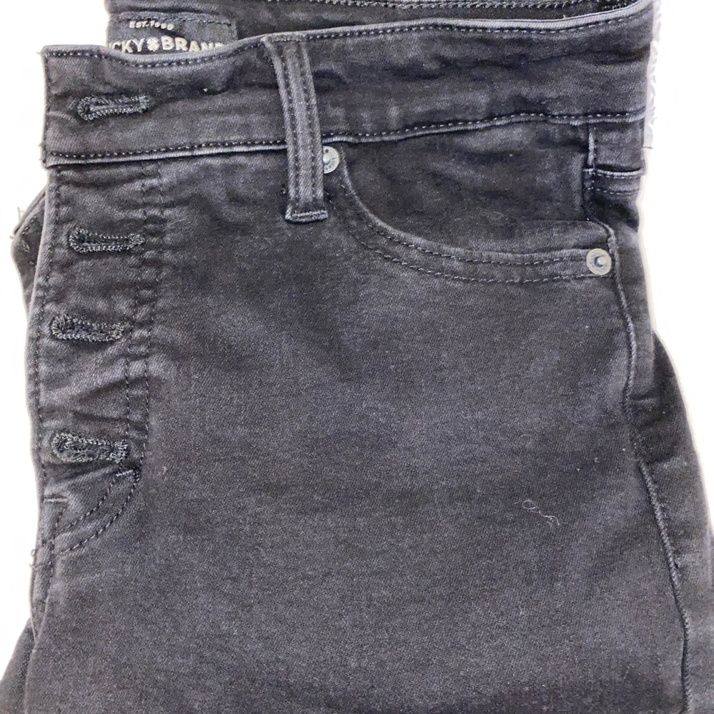 Lucky brand black skinny jeans size 27